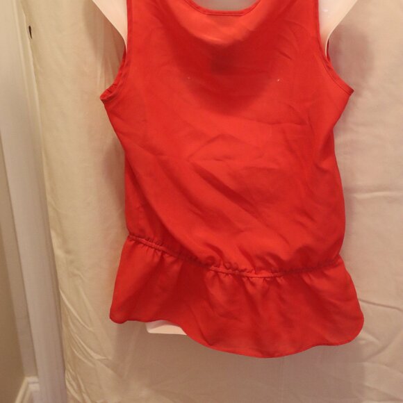 Metaphor- Women's Coral/ Salmon Ruffle Top sleeveless Sz. Small - Picture 4 of 12